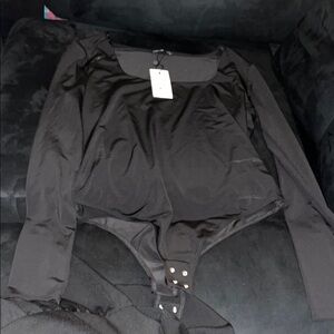 Black Long Sleeve Bodysuit